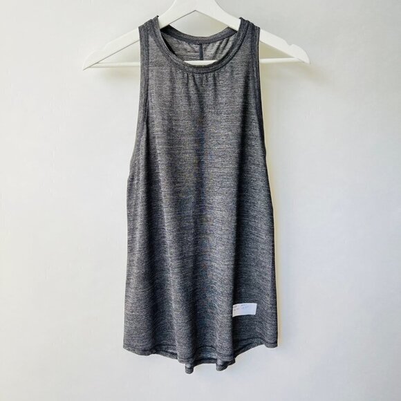 ❤️ LULULEMON Hot like Agni singlet in heather gray size 4 J57 - Picture 4 of 11